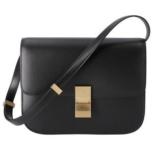 CELINE Classic Box Medium Shoulder Bag Black
